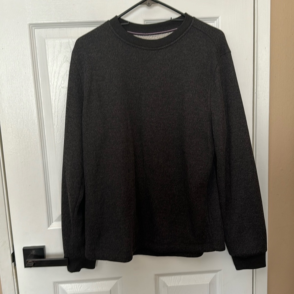 Waffle sweater.